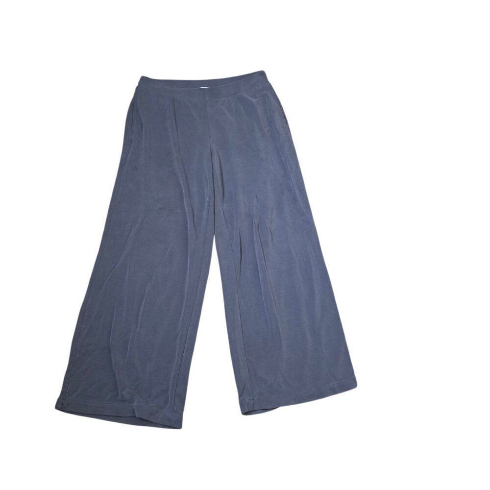 Pure Jill Wide Leg Lounge Pants Pockets Womens Size M Grey